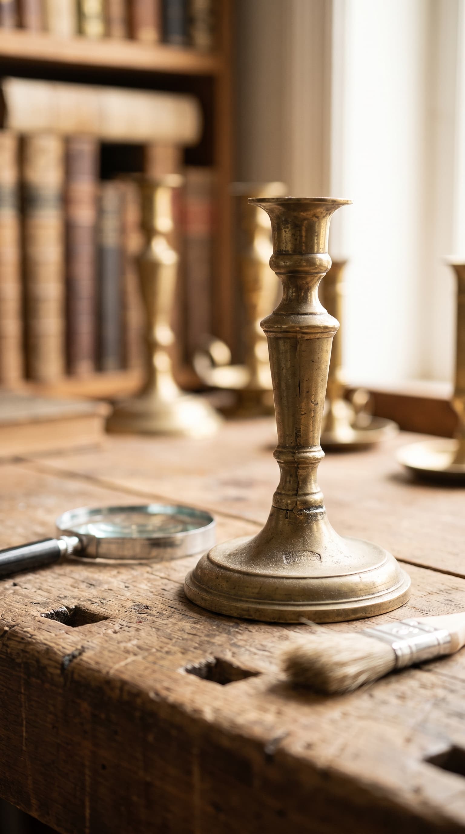 Featured image for Brass Candlestick Identification: How to Read Casting Seams and Marks