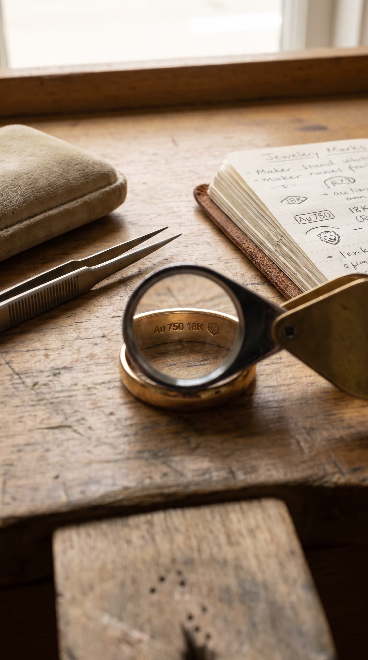 Featured image for Jewelry Marks Identification: How to Read Stamps and Hallmarks from Photos