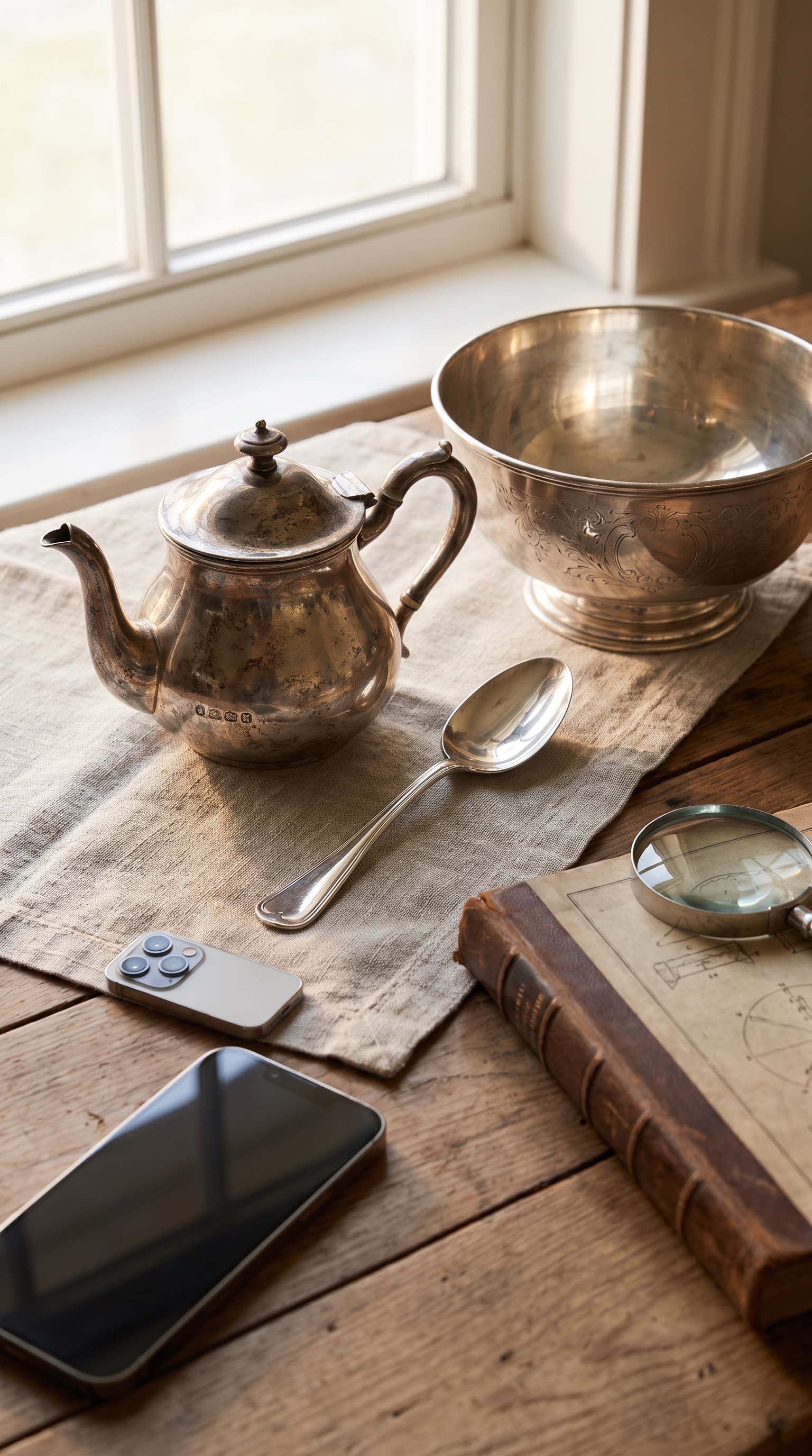 Featured image for Silver Identification App: Identify Sterling, Plate, and Hollowware from Photos